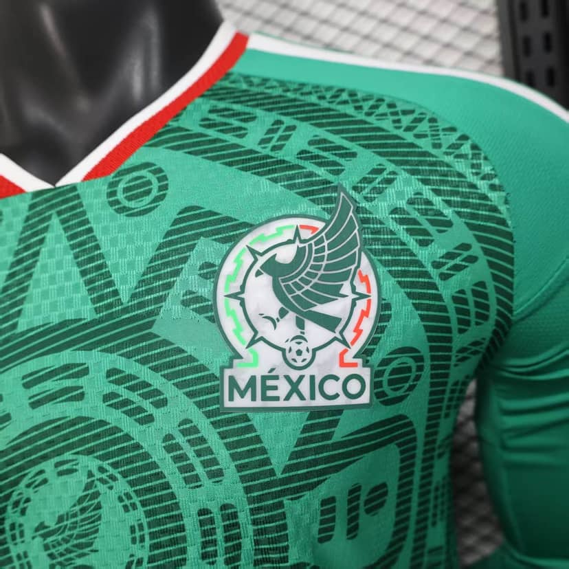 2026 Player Version Long Sleeve Mexico National Home Shirt--5