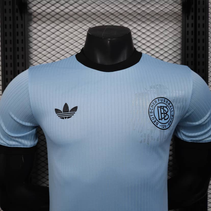 2025 Player Version Germany 125th Anniversary Edition Goalkeeper Light Blue Shirt--3