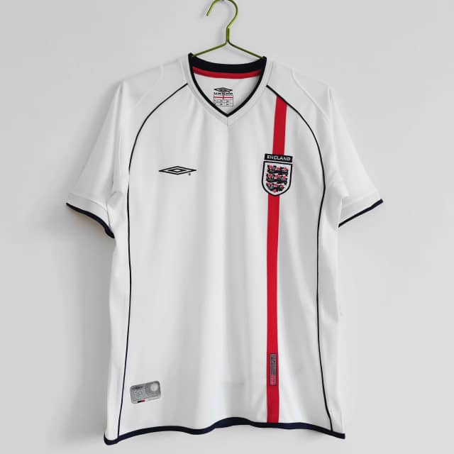 2002 Retro England Home Shirt