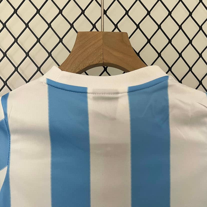 1986 Retro Argentina National Team Home Shirt Kids Size--3