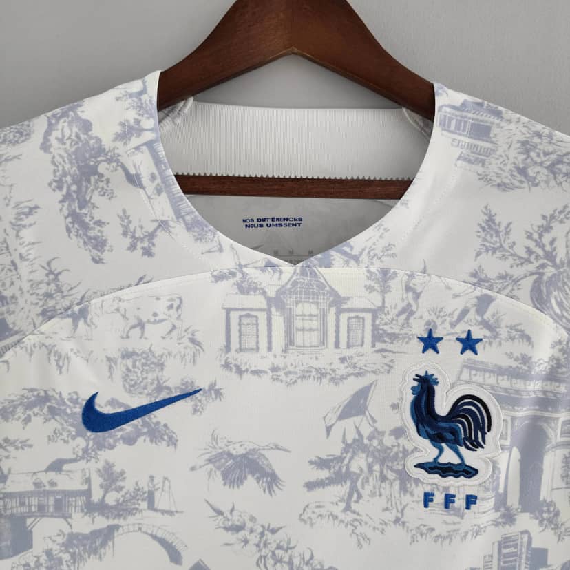2022 FIFA World Cup France Away Shirt White--2