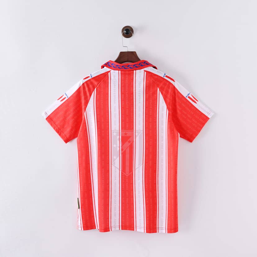 1995/1996 Retro Atletico Madrid Home Jersey--1