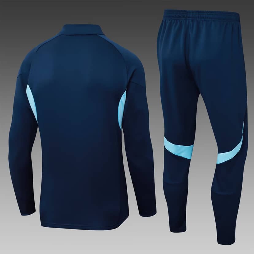 2025/2026 Arsenal Half-Pull Training Suit Royal Blue Shirt Set--1