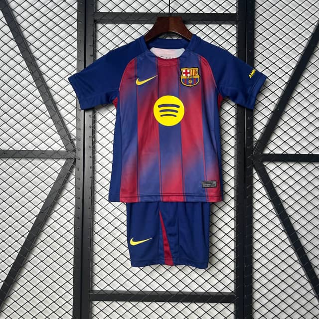 2025/2026 Barcelona Home Shirt Kids Size