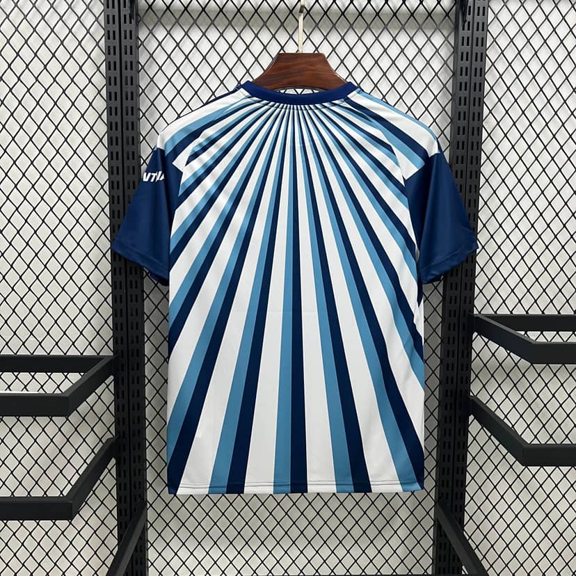 2026 Argentina National Team Pre-Match Training Striped Shirt--1