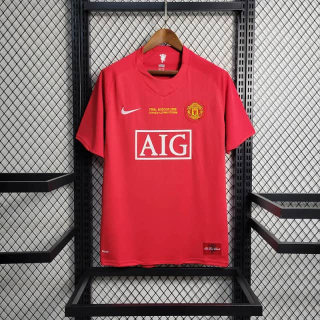 2007/2008 Retro Manchester United Home Champions League Edition Shirt