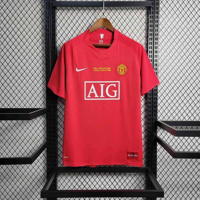 2007/2008 Retro Manchester United Home Champions League Edition Shirt