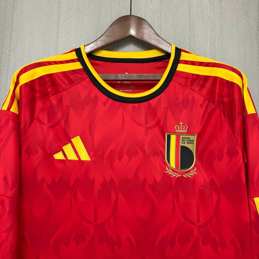2026 Long Sleeve Belgium National Team Home Shirt--2