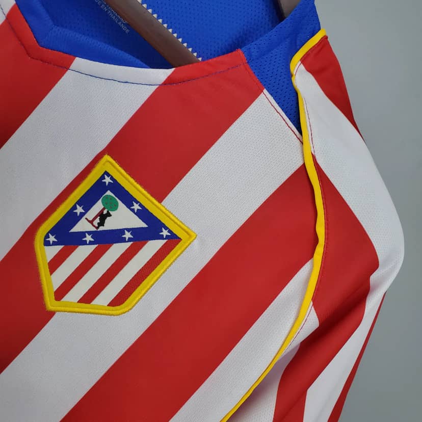 2004/2005 Retro Atletico Madrid Home Jersey--4