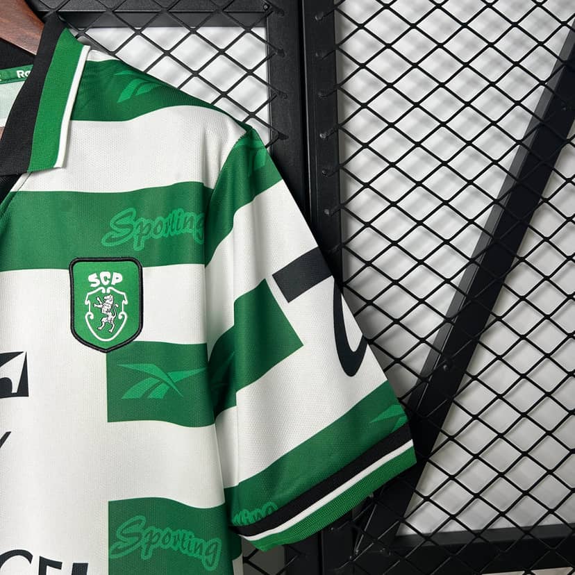 1999/2000 Retro Sporting Lisbon Home Shirt--4