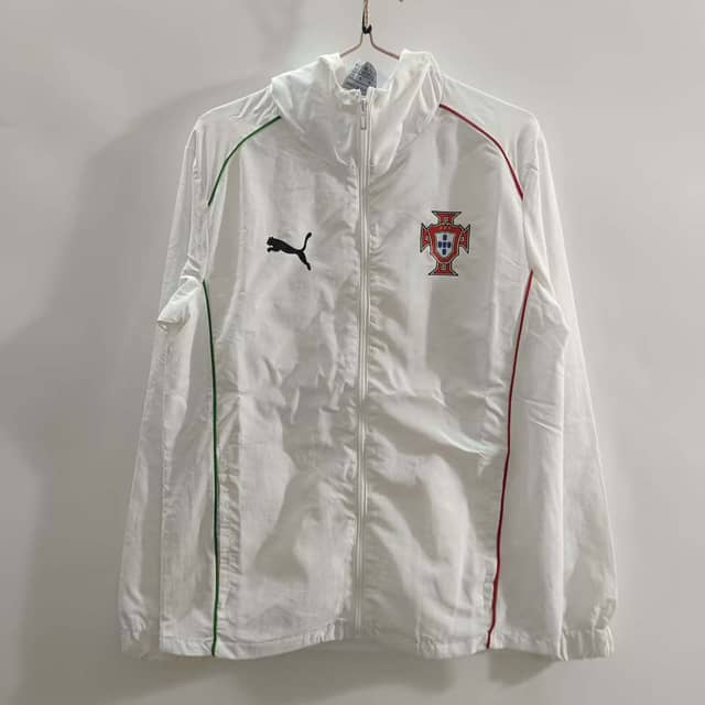 2025 Portugal Windbreaker White Shirt