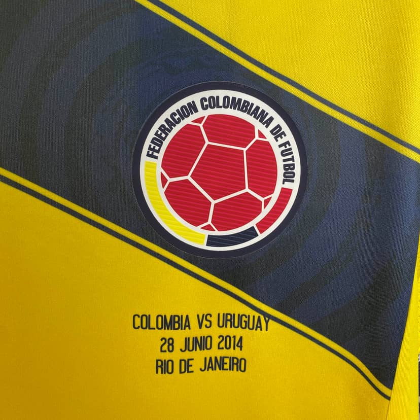 2014 Retro Colombia Home Shirt--5