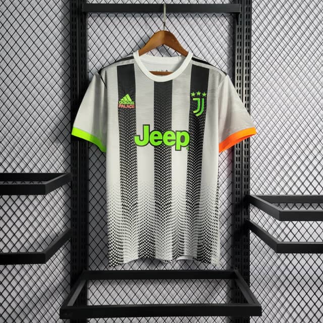2019/2020 Retro Juventus Joint Edition Black and White Stripes Jersey