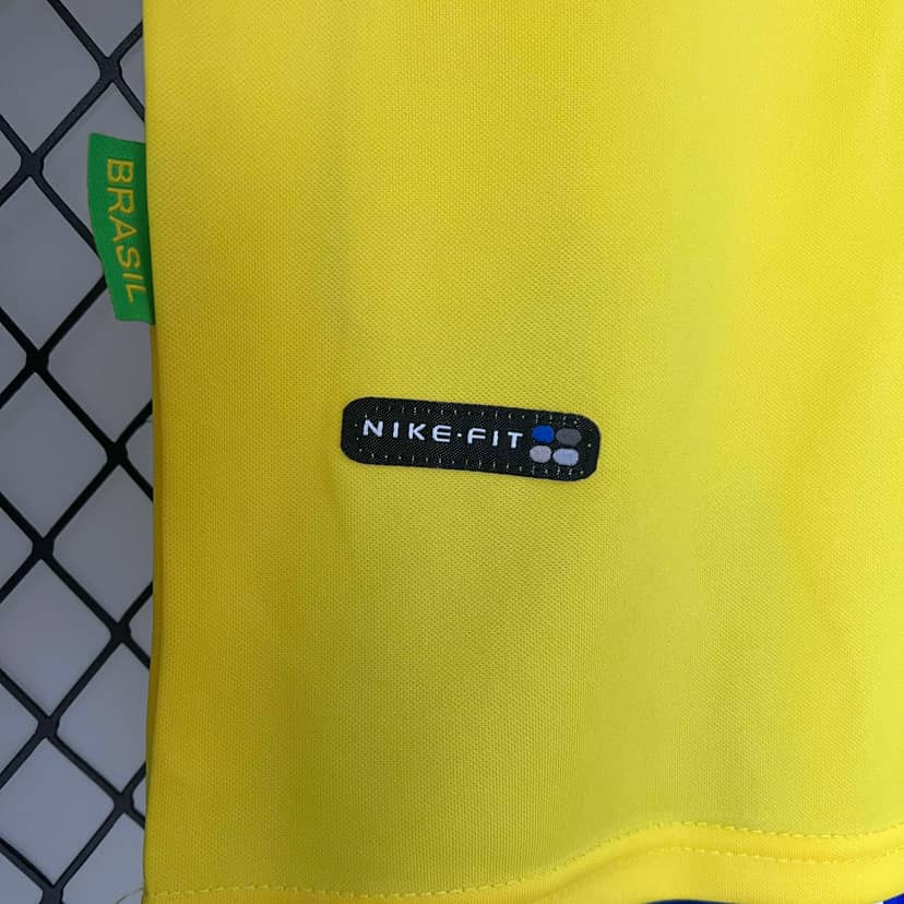 1998 Retro Brazil Home Shirt Kids Size--7