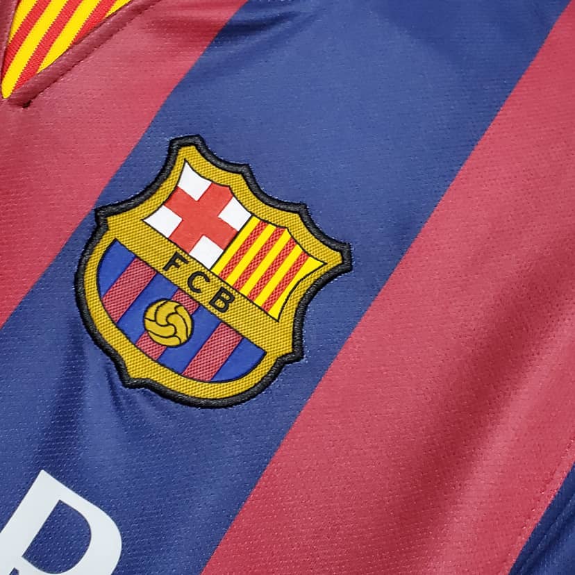 2014/2015 Retro Barcelona Shirt Home--4