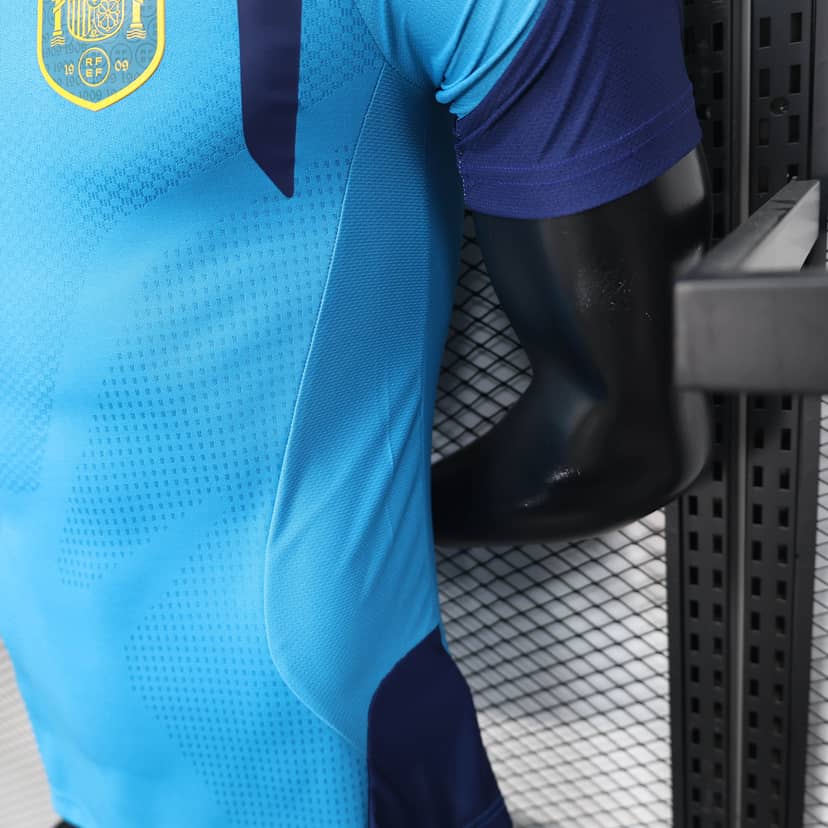 2026 Player Version Spain Training Suit Sky Blue Shirt--5
