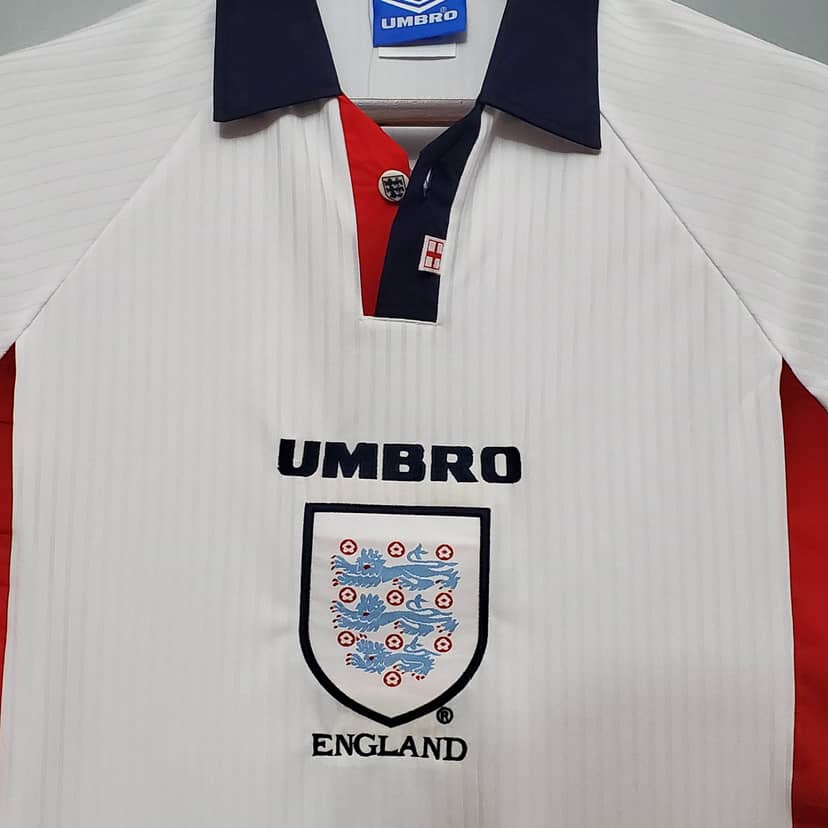 1998 Retro England Home Jersey--2