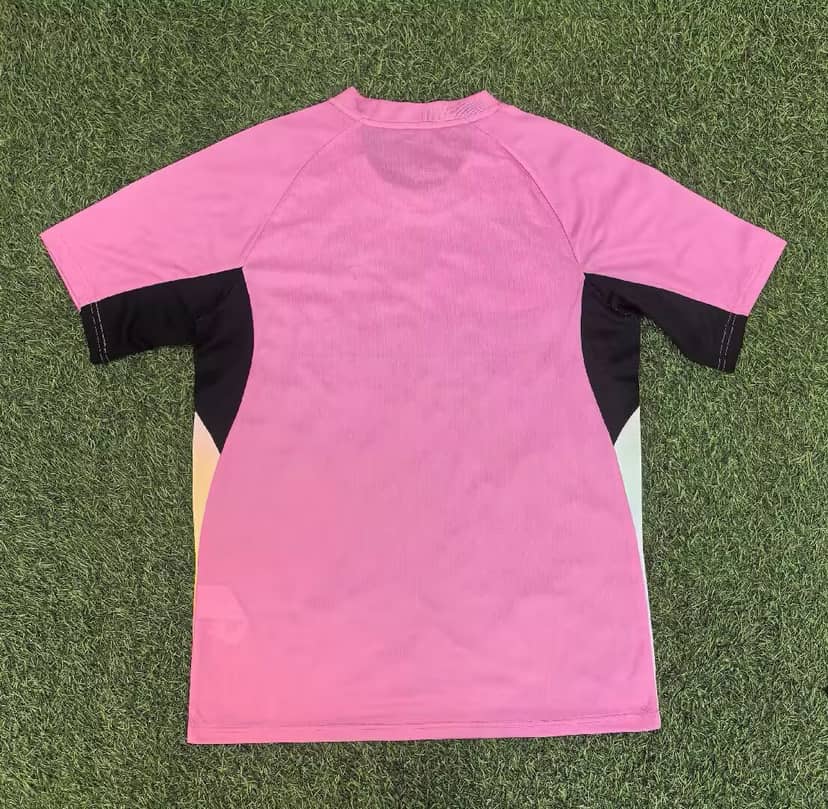 2026 Portugal Pre-Match Training Suit Pink Shirt--1