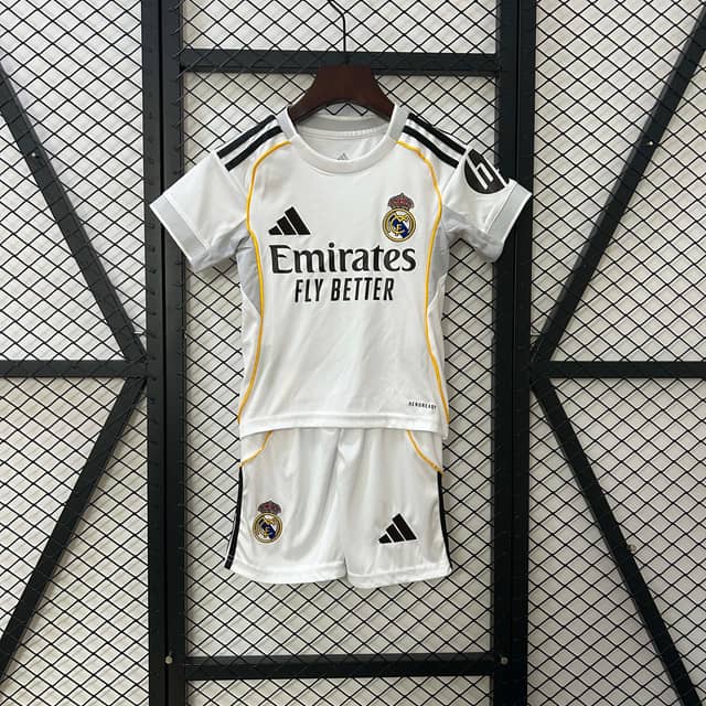 2025/2026 Real Madrid Home Shirt Kids Size