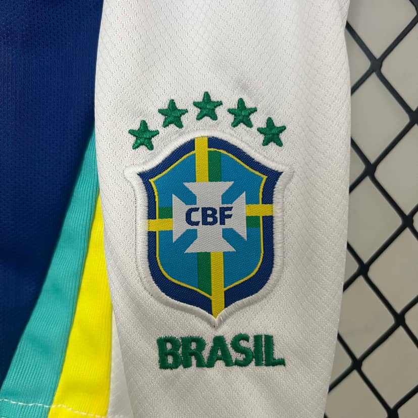 2024 Brazil Away Shirt Kids Size--8
