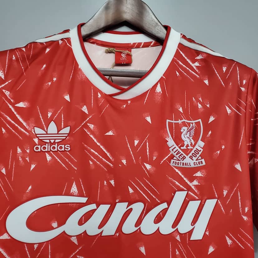 Retro 1989/1991 Liverpool Shirt Home--2