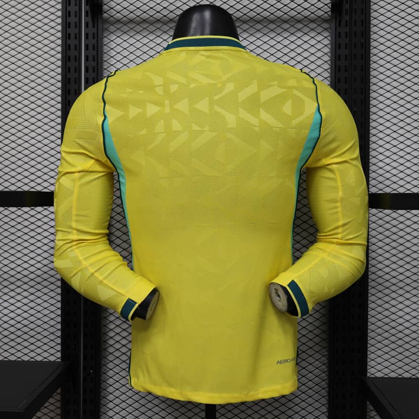 2026 Player Version Long Sleeve Brazil Home Shirt--1