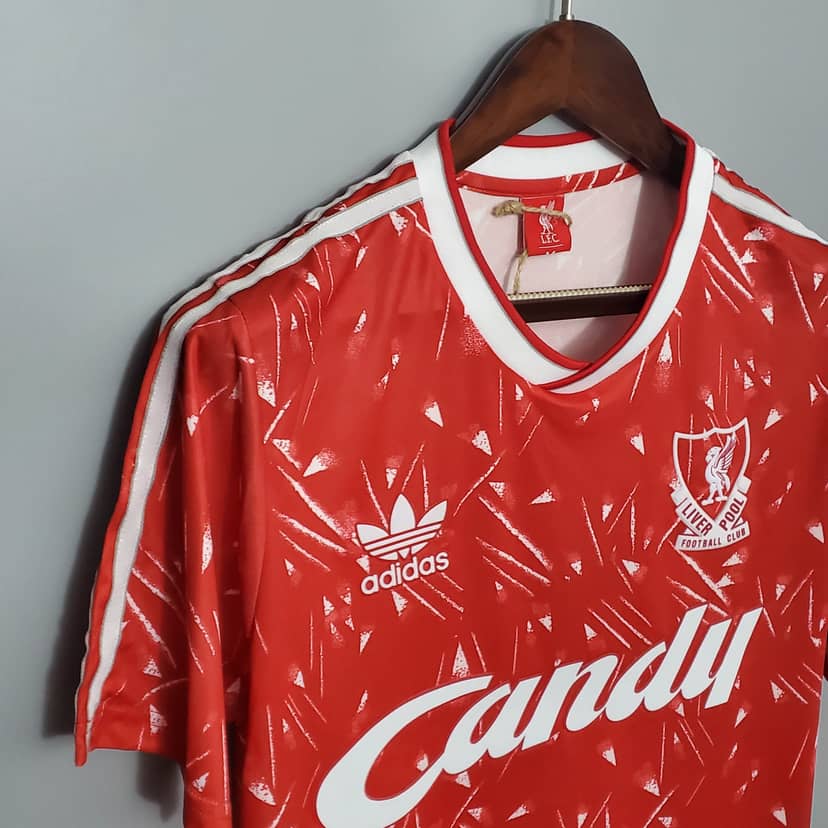 Retro 1989/1991 Liverpool Shirt Home--5