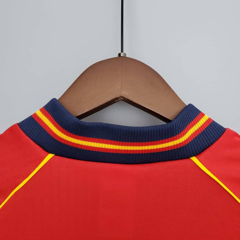 1998 Retro Spain Home Shirt--3