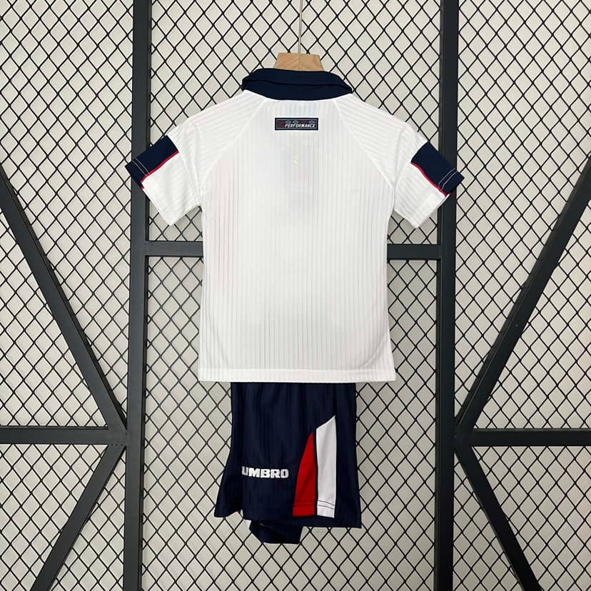 1998 Retro England Home Shirt Kids Size--1