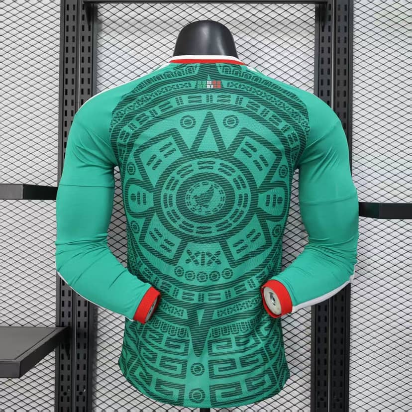 2026 Player Version Long Sleeve Mexico National Home Shirt--1