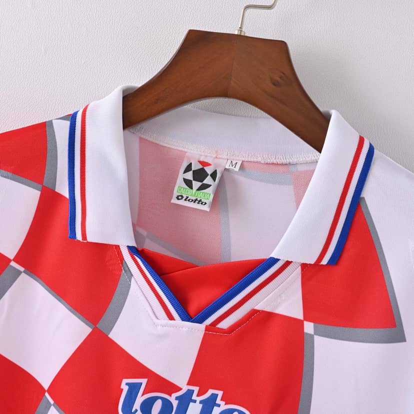 1998 Retro Croatia National Team Home Shirt--4