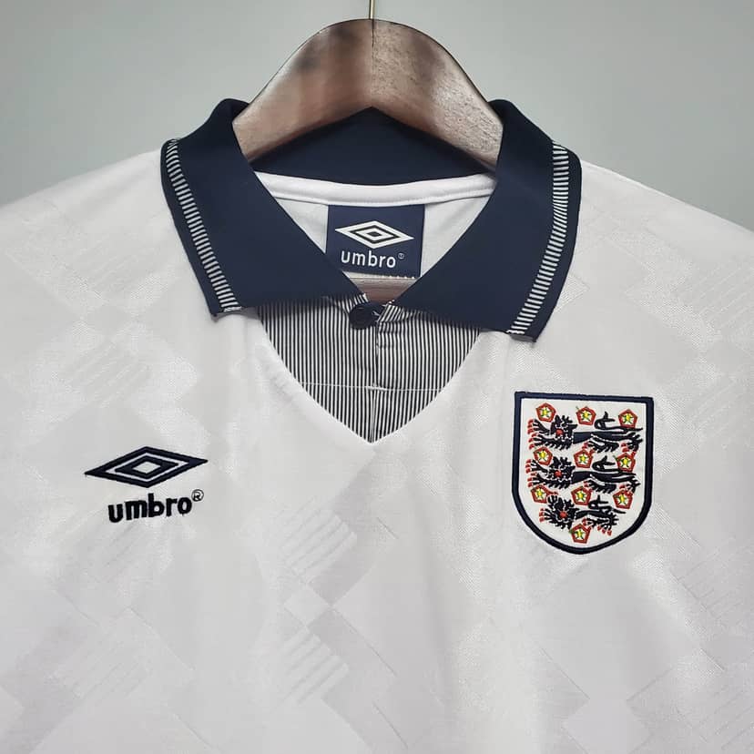 1990 Retro England Home Jersey--2