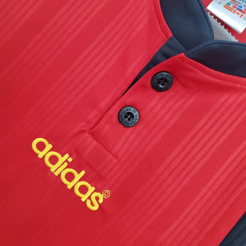 1996 Retro Spain Home Shirt--5