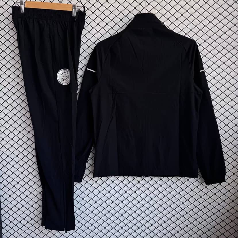 2025/2026 Paris Saint-Germain Windbreaker Black Set Shirt--1