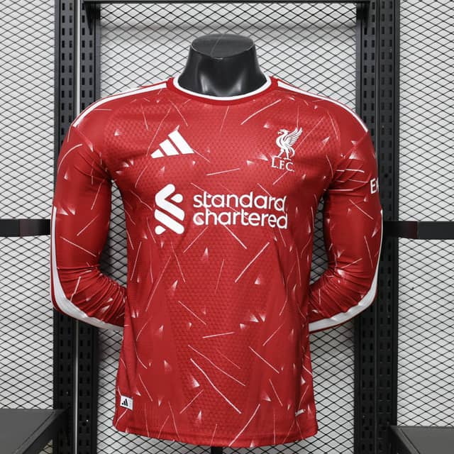 2026/2027 Player Version Long Sleeve Liverpool Home Shirt
