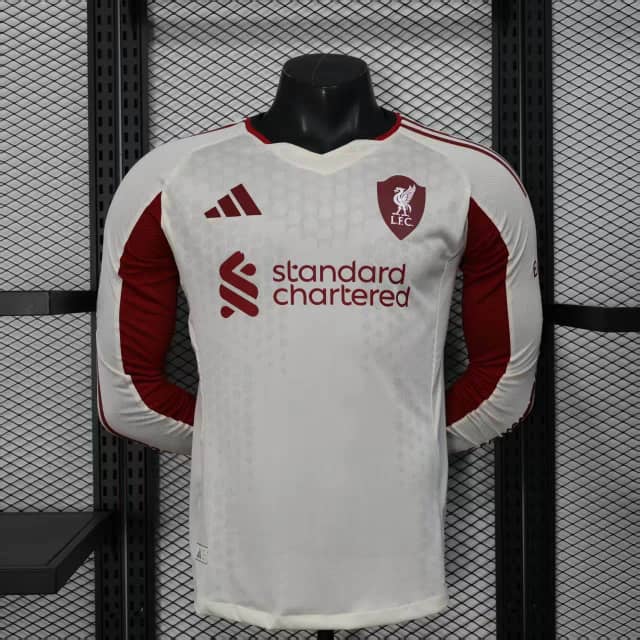 2025/2026 Player Version Long Sleeve Liverpool Away Shirt