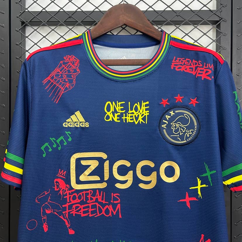 2025/2026 Ajax Graffiti version Navy blue Shirt--2